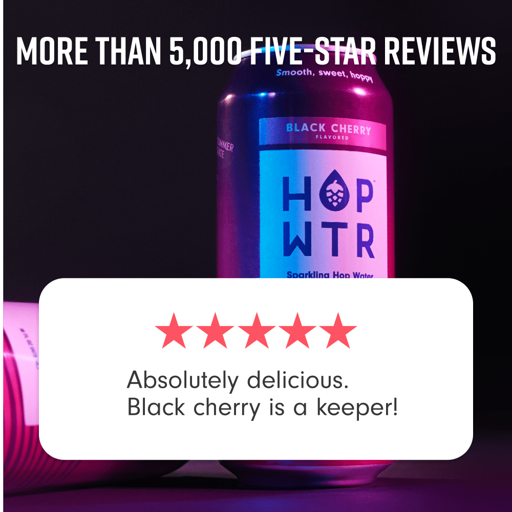 HOP-WTR 12 Pack 12-pack Black Cherry | 16oz Tall Boys