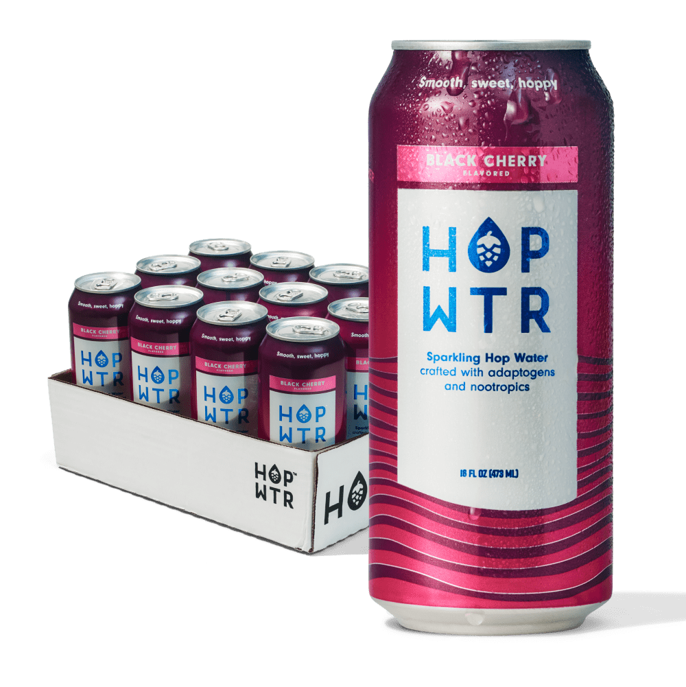 HOP-WTR 12 Pack 12-pack Black Cherry | 16oz Tall Boys