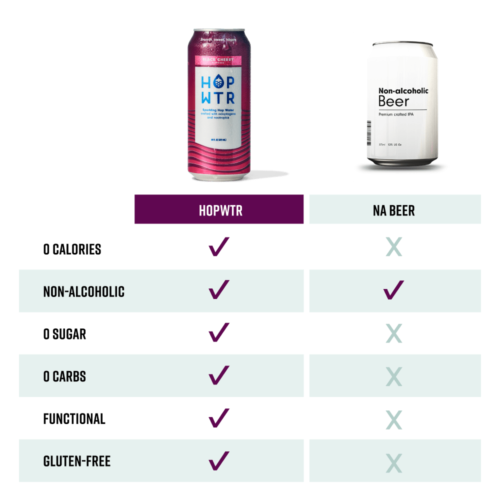 HOP-WTR 12 Pack 12-pack Black Cherry | 16oz Tall Boys