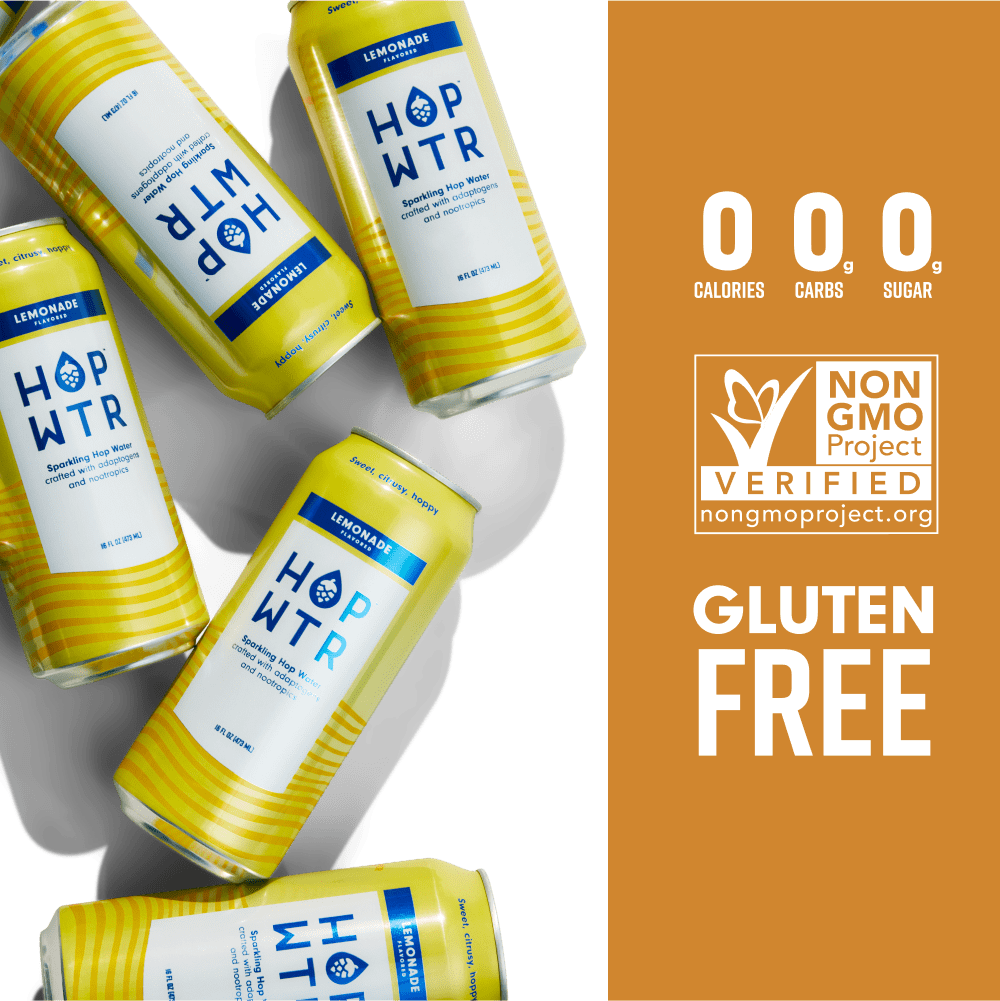 HOP-WTR 12 Pack Lemonade | 16oz Tall Boys