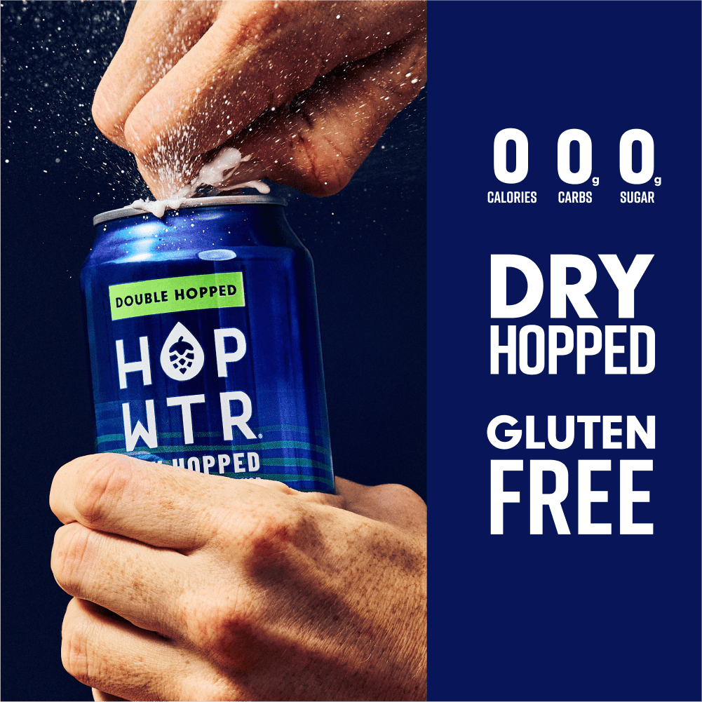 HOP-WTR 12 Pack NEW! Double Hopped | Improved 12-Ounce 12-Pack