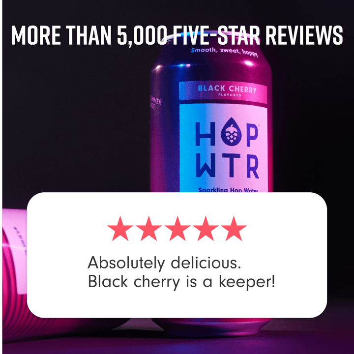 HOP-WTR 12 Pack 12-pack Black Cherry | 16oz Tall Boys