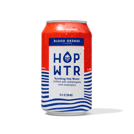 HOP-WTR 12-pack HOP WTR - Blood Orange - Sparkling Hop Water - 12 oz Cans