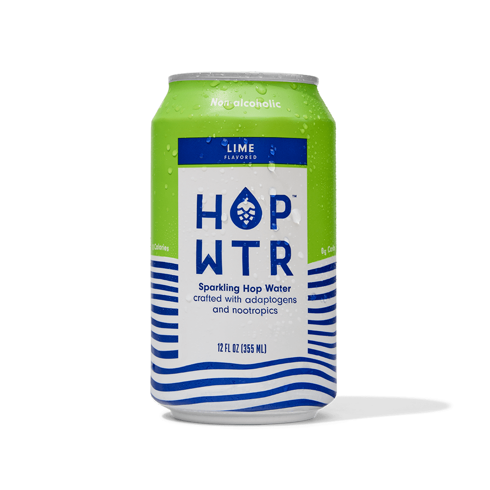 HOP-WTR 12-Pack HOP WTR - Lime - Sparkling Hop Water - 12 oz Cans