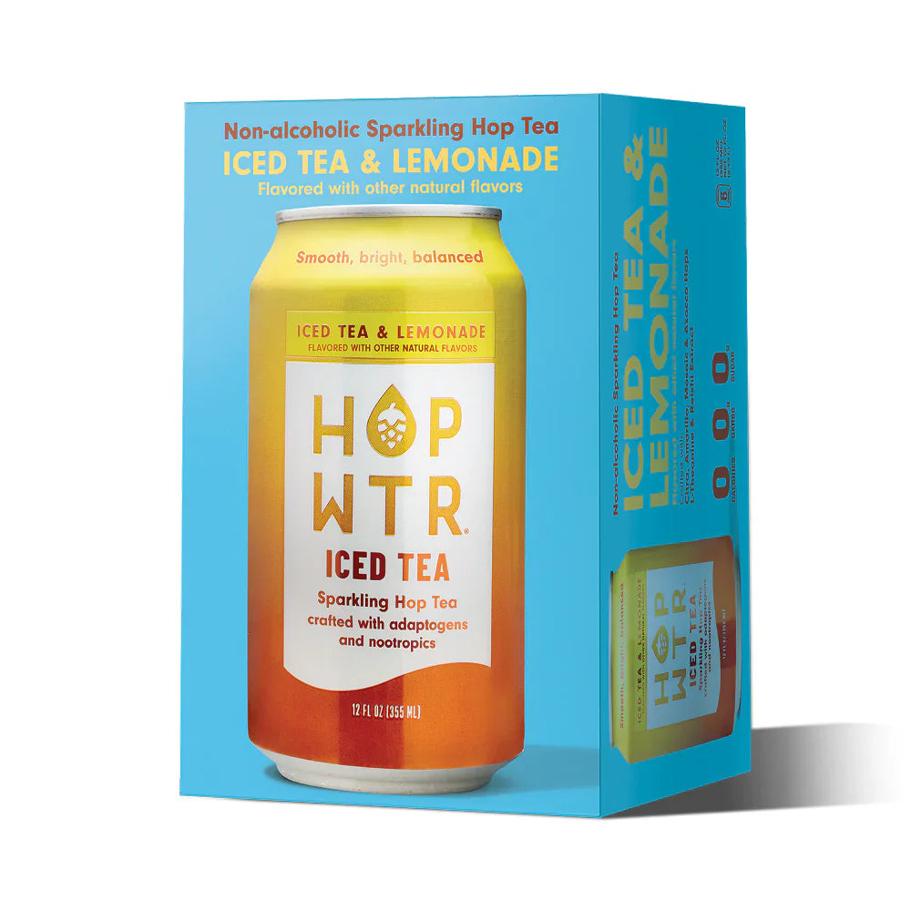 HOP-WTR 12 Pack 6-Pack NEW Iced Tea & Lemonade
