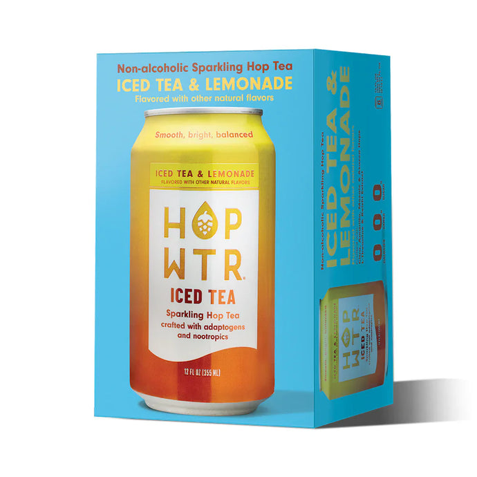 HOP-WTR 12 Pack 6-Pack NEW Iced Tea & Lemonade