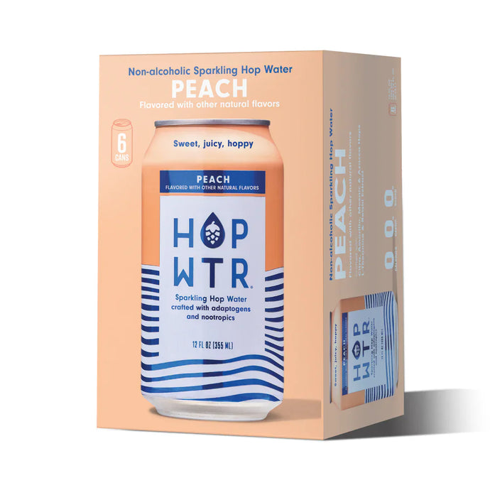 HOP WTR 12 Pack 6-pack Peach