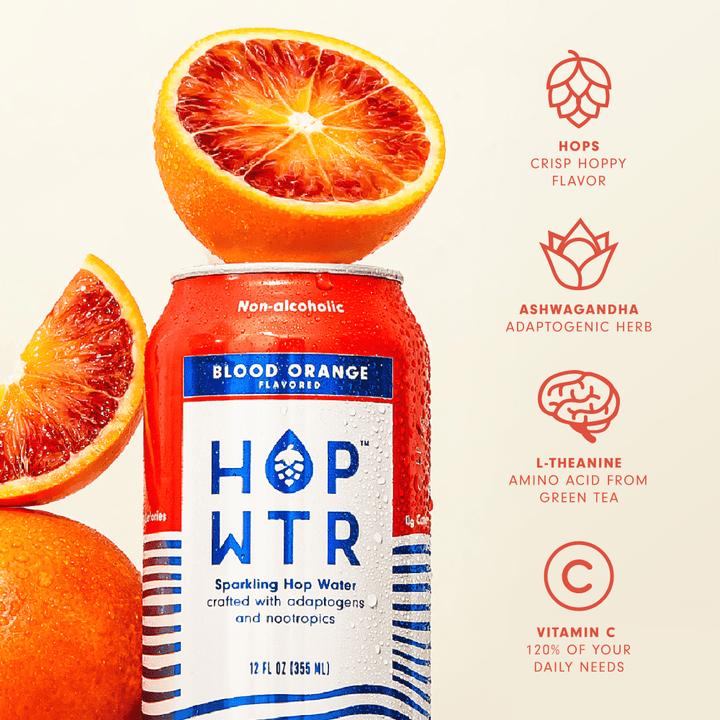 HOP-WTR 12 Pack Blood Orange