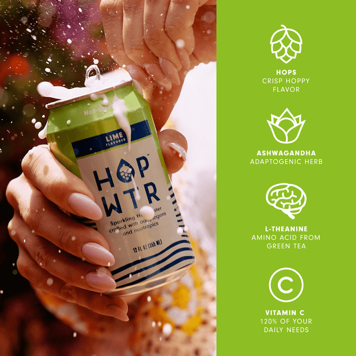 HOP-WTR 12 Pack Lime