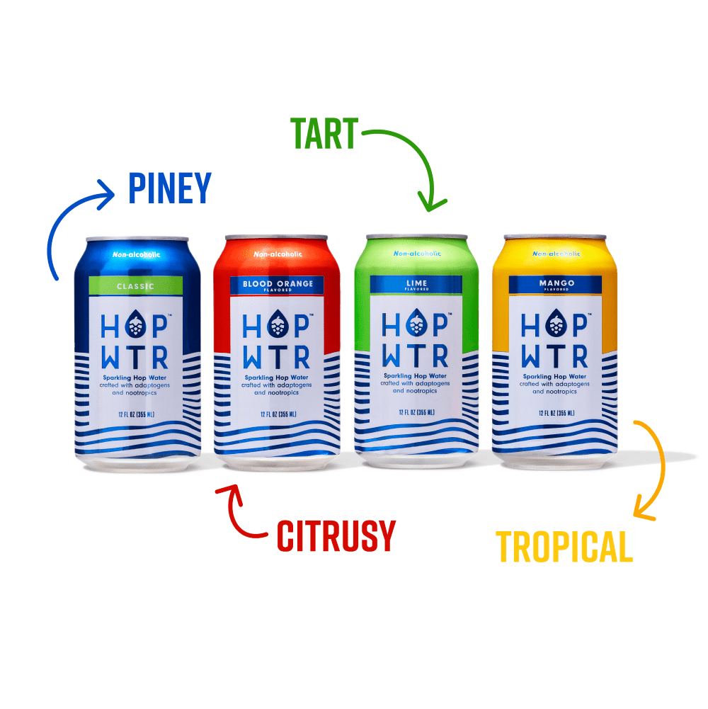 12-Pack Variety Sparkling Hop Water (Non-Alcoholic) | HOPWTR