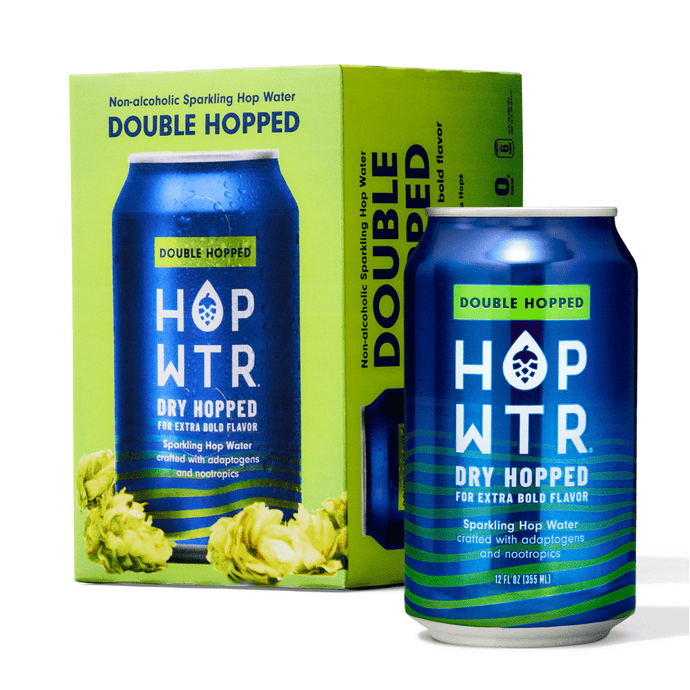 HOP-WTR 12 Pack NEW! Double Hopped | Improved 12-Ounce 12-Pack