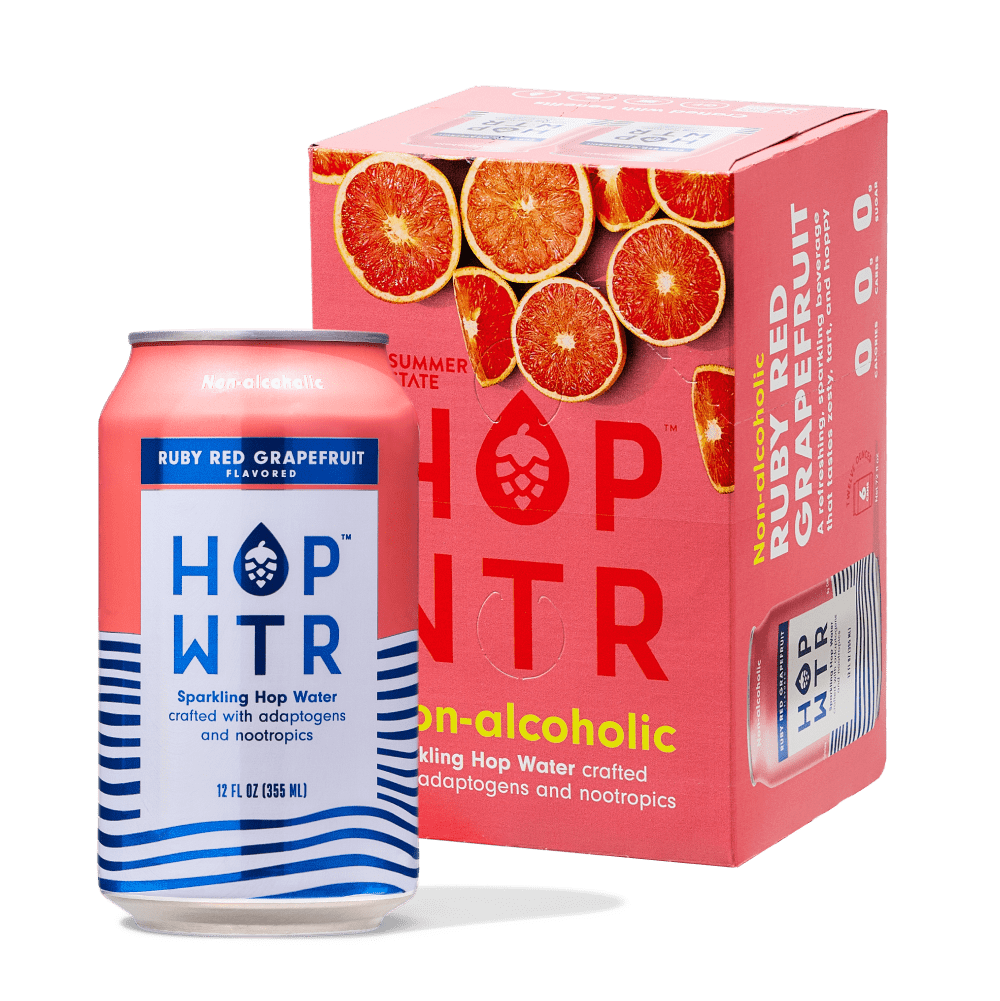HOP-WTR 12 Pack Ruby Red Grapefruit