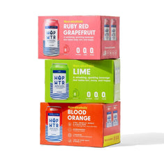HOPWTR Citrus Bundle 36-pack with Ruby Red Grapefruit, Lime, and Blood Orange