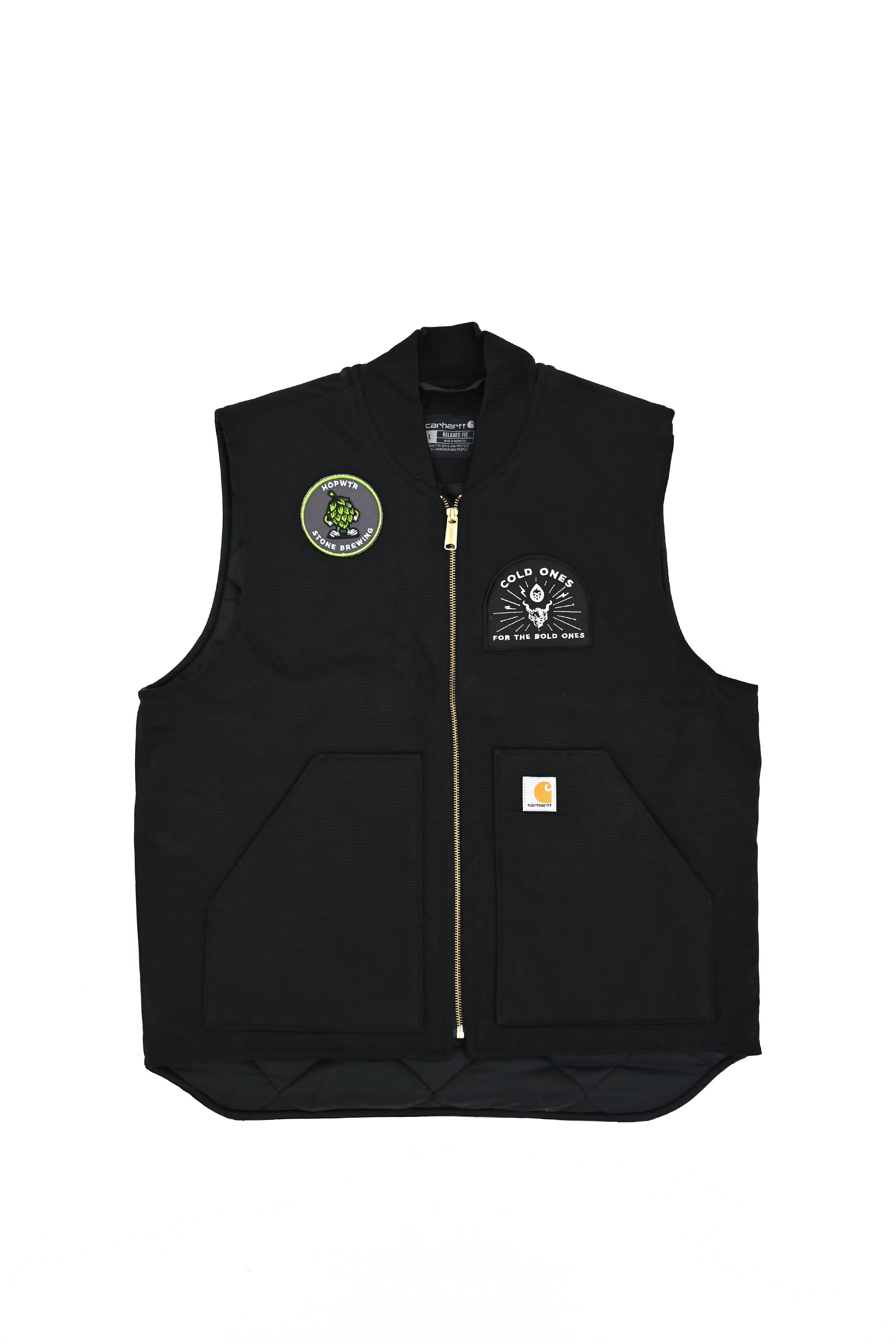 HOPWTR HOPWTR "Cold Ones For the Bold Ones" Stone Brewery Vest Black