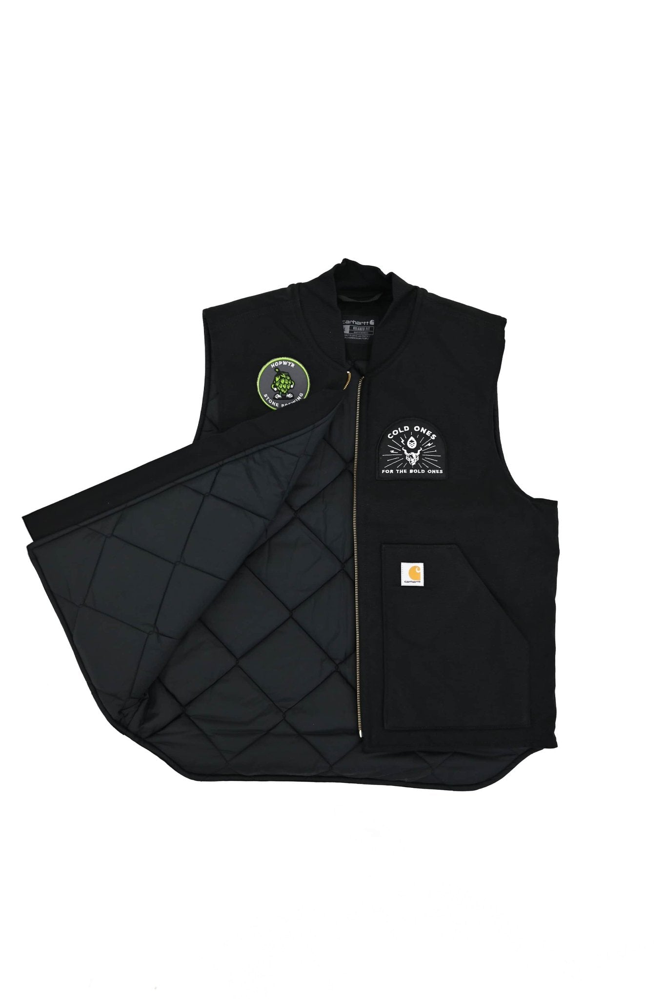 HOPWTR HOPWTR "Cold Ones For the Bold Ones" Stone Brewery Vest Black