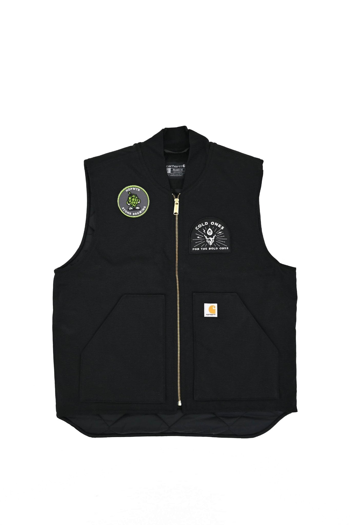 HOPWTR HOPWTR "Cold Ones For the Bold Ones" Stone Brewery Vest Black