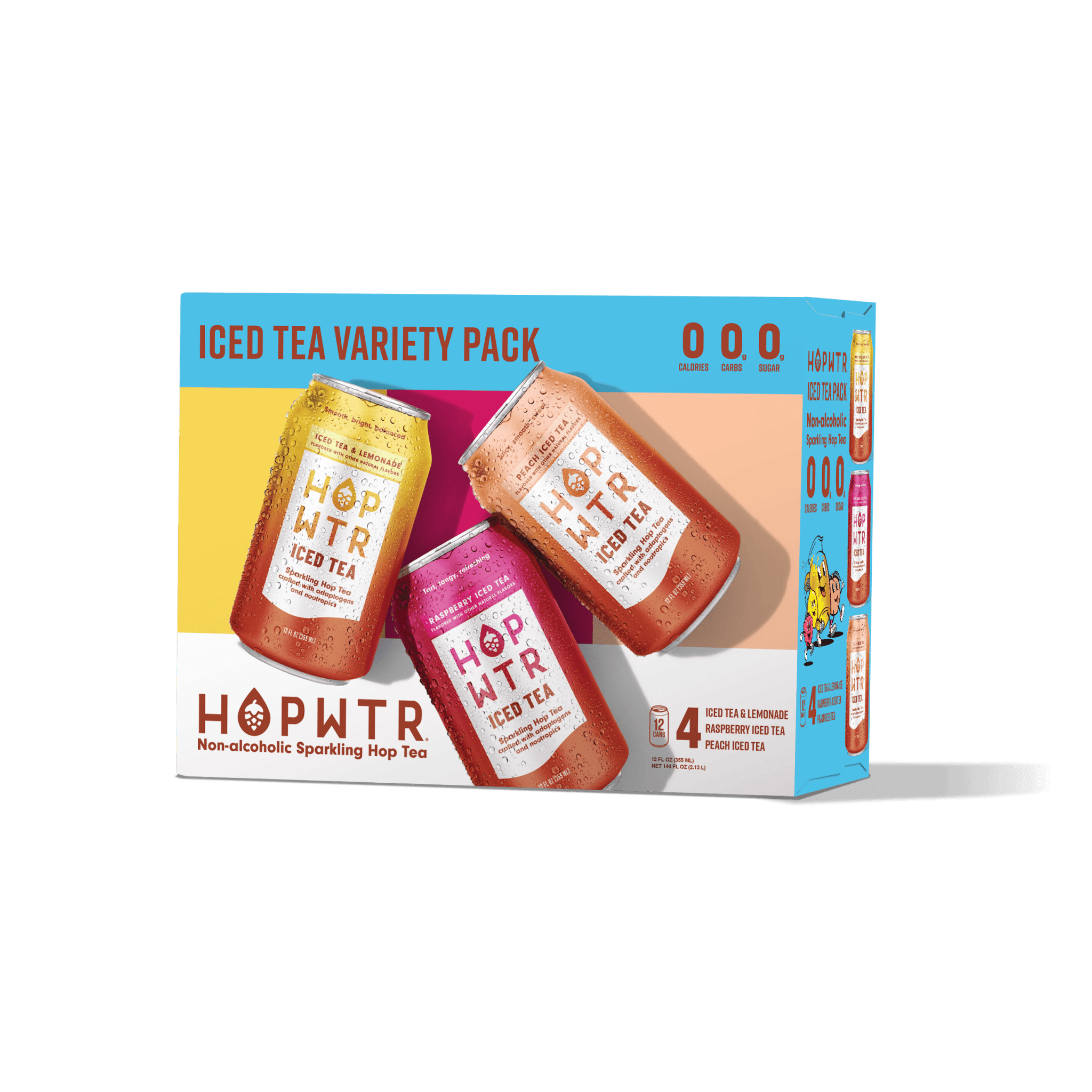 HOPWTR 12 Pack 12-pack Iced Tea Variety 12-pack