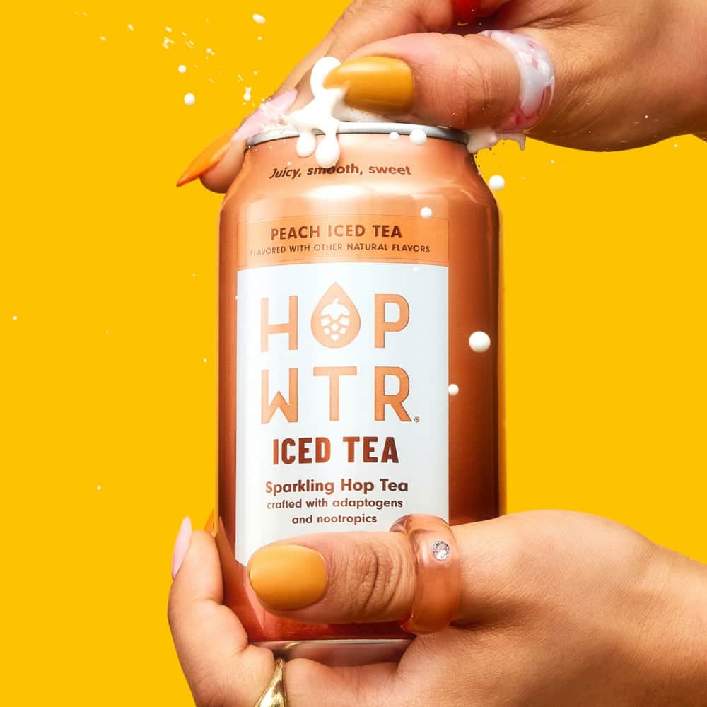 HOPWTR 12 Pack 12-pack Peach Iced Tea 12-pack