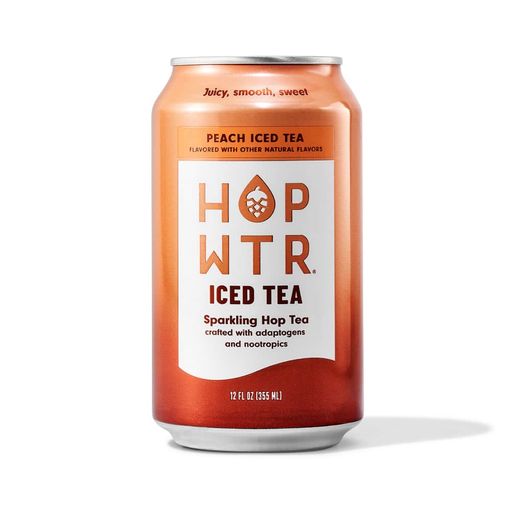 HOPWTR 12 Pack 12-pack Peach Iced Tea 12-pack