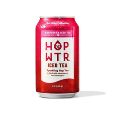 HOPWTR Raspberry Iced Tea non-alcoholic sparkling hop tea can