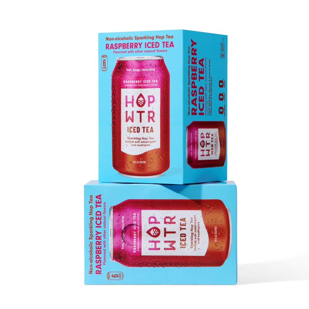 HOPWTR 12 Pack 12-pack Raspberry Iced Tea